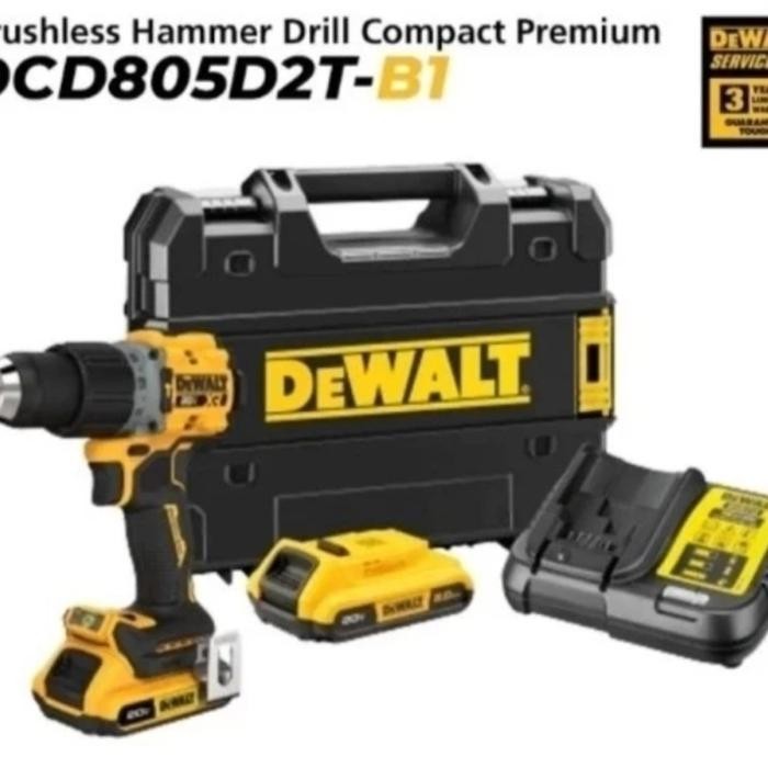 Vs Dewalt Dcd805D2T Hammer Drill Dcd805N Dcd805 Garansi Resmi Bor Tembok