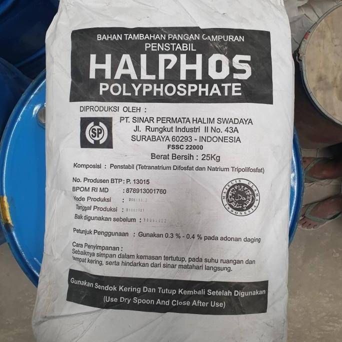 

Halphos Polyphosphate Pengenyal Makanan / Daging - 25 Kg