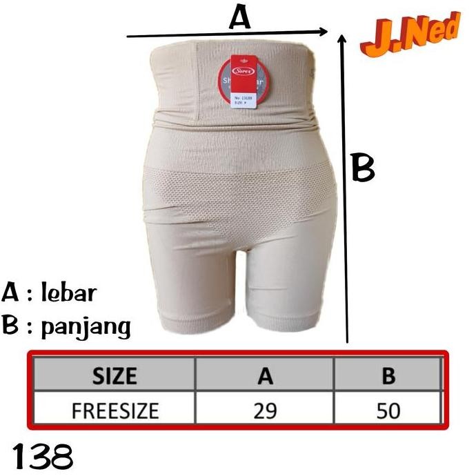 J138 Sorex Celana Korset Wanita, Cd Korset Sorex All Size (Bb 50 - 70)