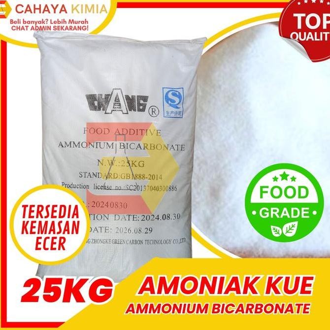 

Ammonium Bicarbonate / Amoniak Kue 1 Zak (25 Kg) Instant