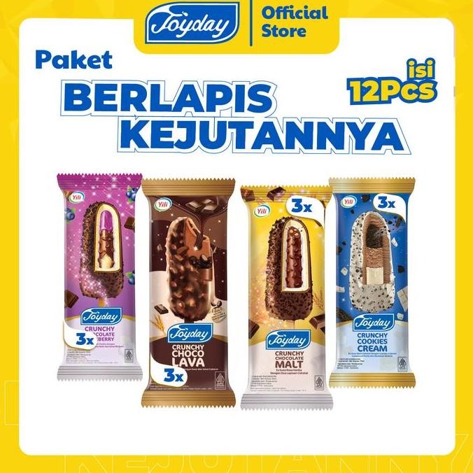 

Joyday Ice Cream Paket Berlapis Kejutannya - Isi 12 Pcs Es Krim Mix