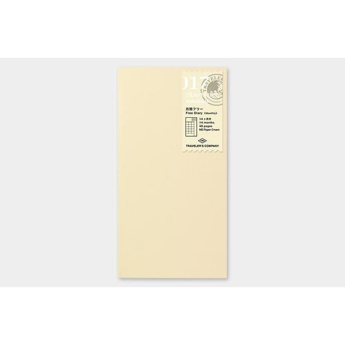 

Traveler'S Notebook 017 Free Monthly Diary (Refill Rugelar Size)