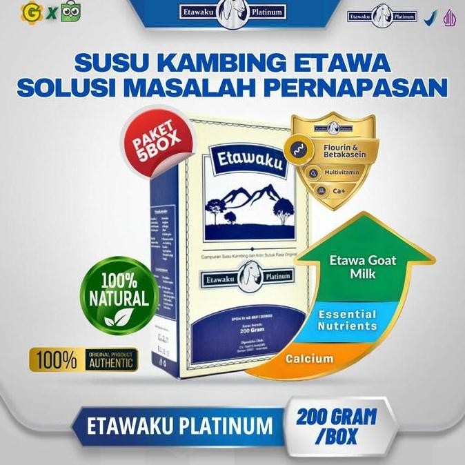 

Etawaku Platinum Susu Kambing Etawa Murni Perawatan Lengkap Untuk Pernapasan Sehat Tulang Kuat Dan Sendi Fleksibel
