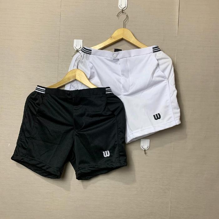 Celana Pendek  Tennis Putih/ Celana Tennis Hitam Badminton  Celana Tes Akademi Tni Polr Icelana Polo