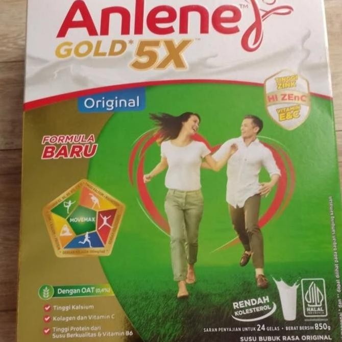 

Anlene Gold Plus 5X Original 885 Gram 885Gram / Susu Lansia 900 Gram