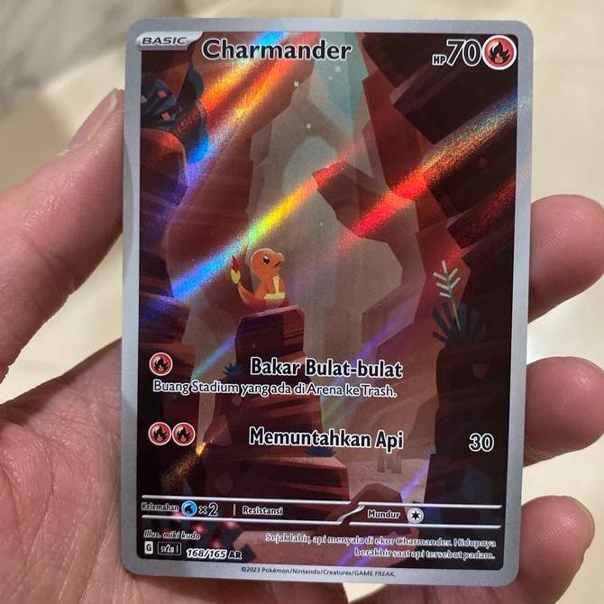Pokemon TCG Charmander AR 168/165 Rare Original
