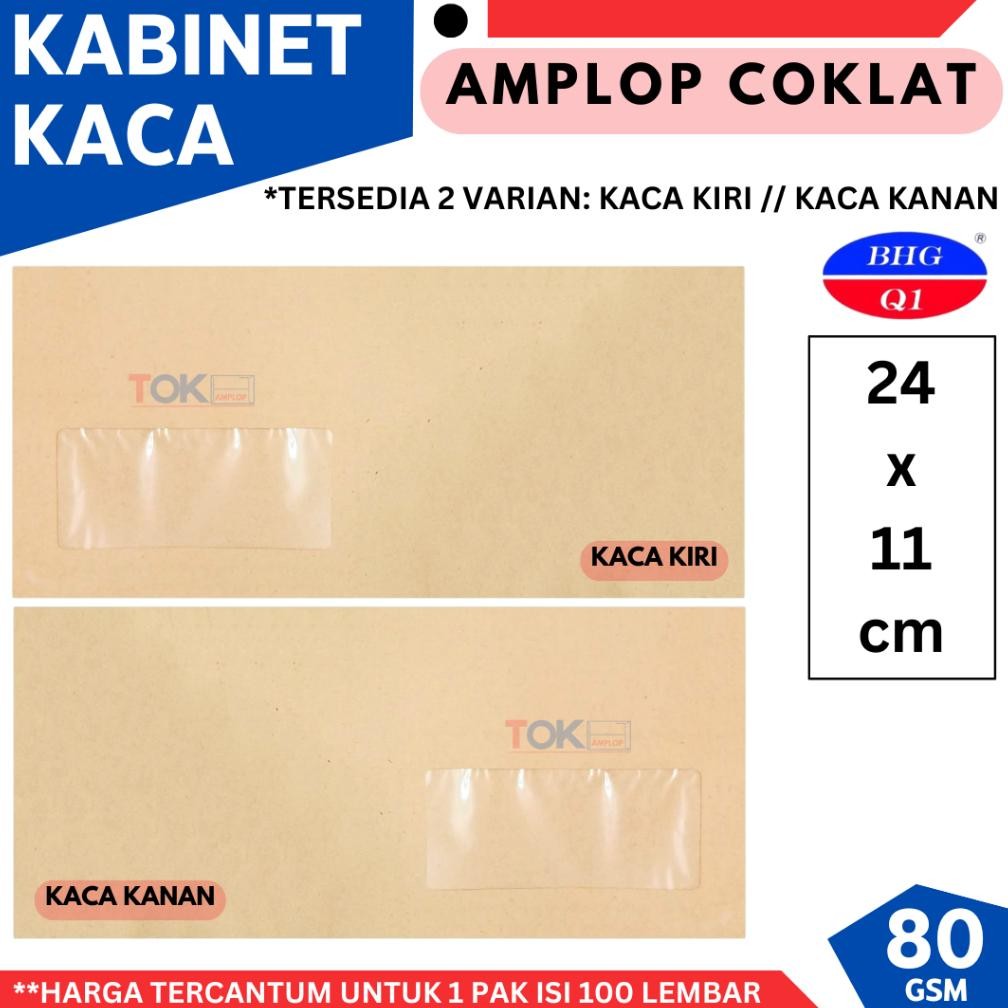 

JH8 Amplop Coklat Kabinet Kaca Kiri/Kanan 80gsm BHG (Import)