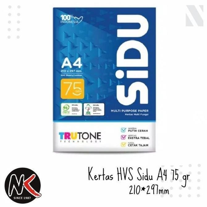 

JH8 kertas HVS/Kertas Print/Kertas Fotocopy/Copy paper/Fotokopi A4 75 gr (75gr) SIDU SINAR DUNIA