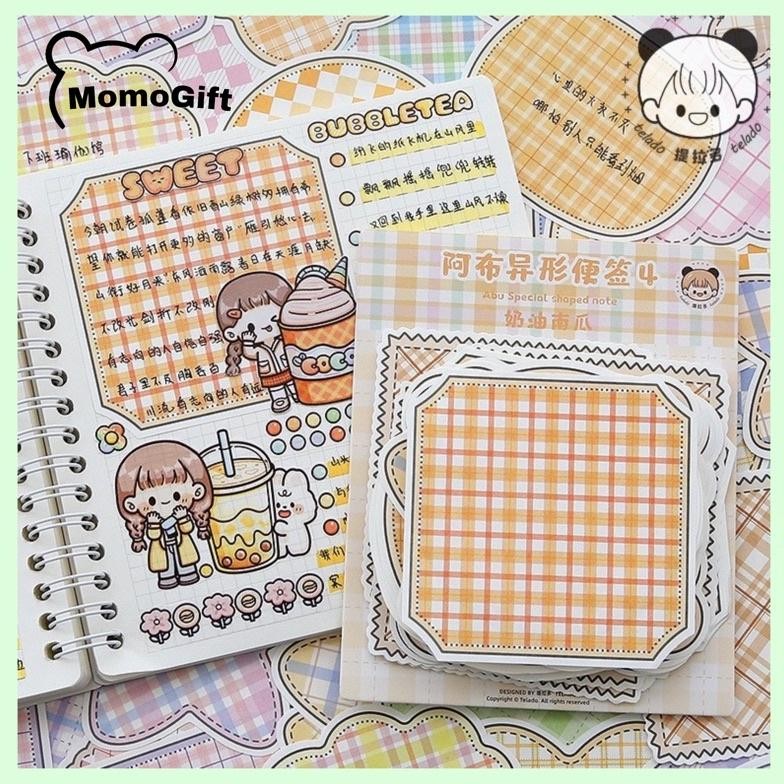 

JH8 Kertas Catatan Journaling Kertas Memo Aesthetic Abu Shaped Notes 100 Lembar TLD55