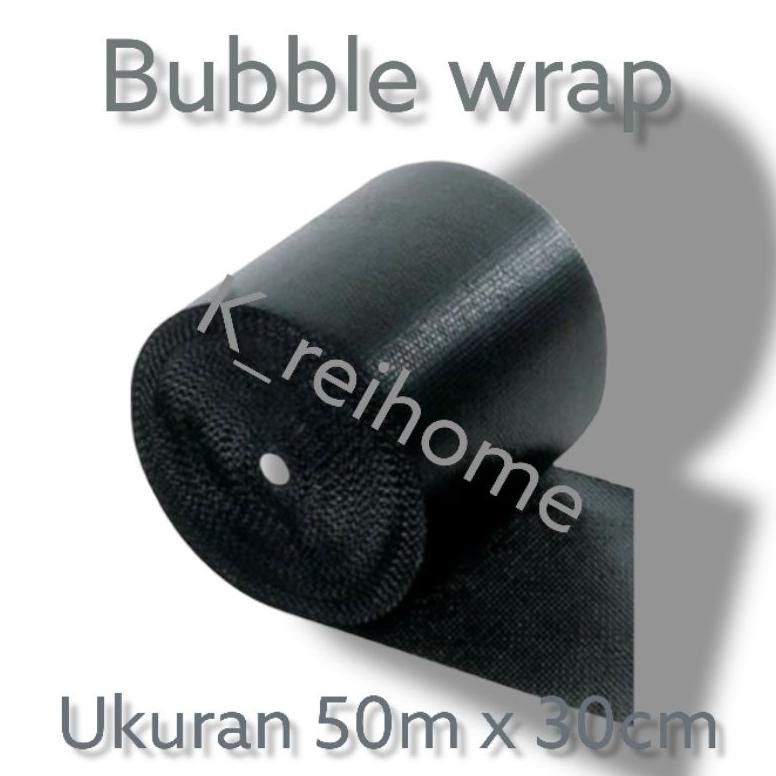 

JH8 Bubble Wrap HITAM Tebal 30CM X 50M Bubble Wrap hitam Bubble wrap HITAM
