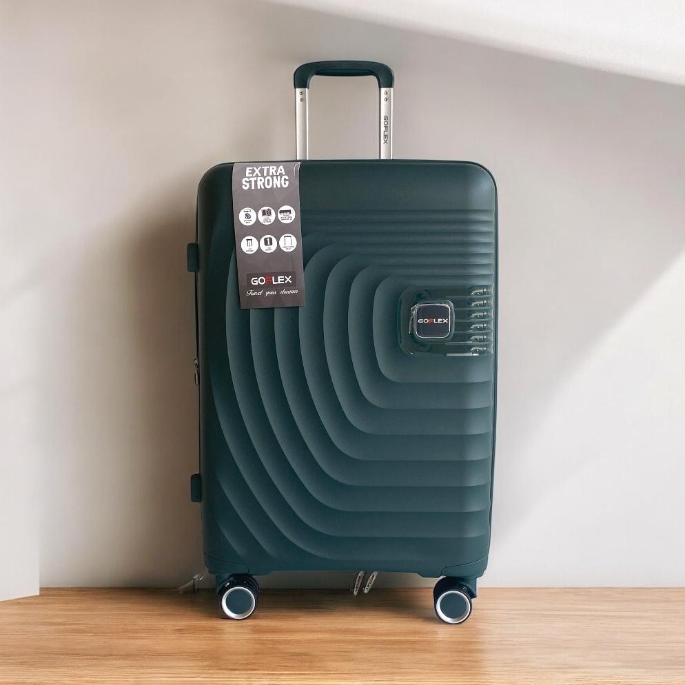 Goflex Koper Kabin 20 Inch Anti Pecah Bahan Polypropylene + Expandable Koper Travel