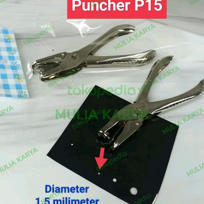 

ready !!! Alat Pelubang 1,5 mm P15 Pembolong Kertas Karton Hang Tag Punch 1 hole