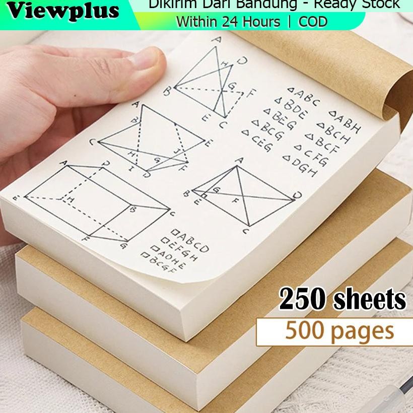 

(250 Lembar) Buku Tulis Notebook Catatan Polos Journal Sketsa Sekolah Kantor
