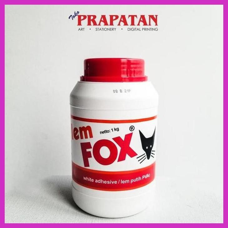 

( SEKOLAH / LUKIS ) DISCOUNT LEM FOX 1 KG / LEM PUTIH PVAC (SENI / MENGGAMBAR / ART / KERAJINAN ) PACKING AMAN