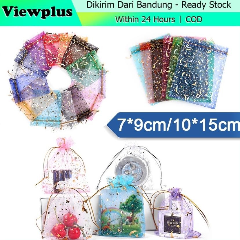 

10Pcs KANTONG SERUT ORGANZA /Kantong Tile Souvenir Bag Parcel Souvenir