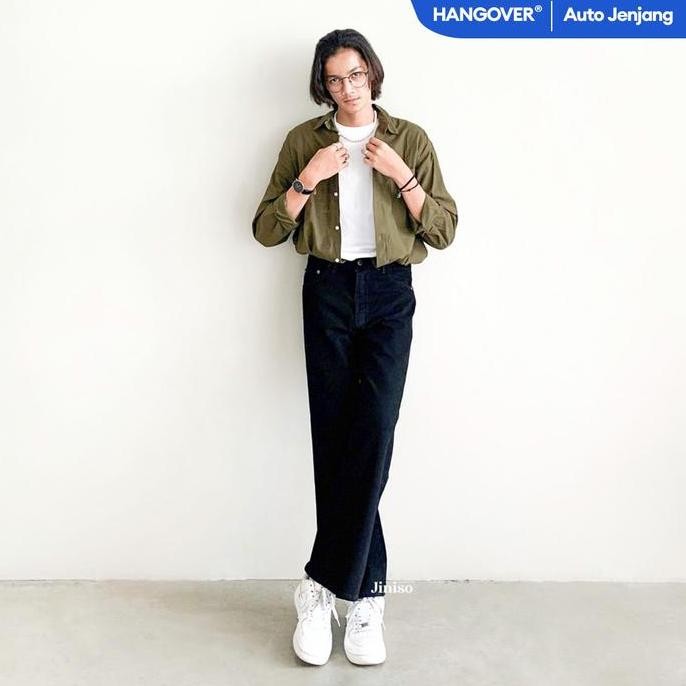 Jiniso Hangover - 816 Highwaist Loose Jeans Pria