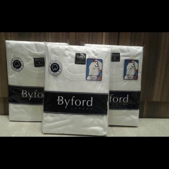 Kaos Dalam Pria Byford Isi 3 Pcs Original