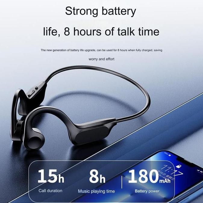 Bone Conduction Headset Bluetooth Open Ear TWS Earphone Olahraga Wireless Headphone X7 High Quality 