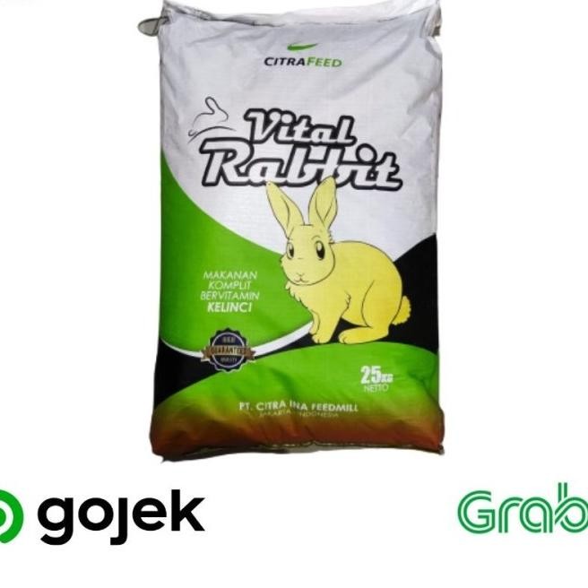 GOJEK citra feed citrafeed vital rabbit 25kg pakan pelet kelinci 25 kg AST