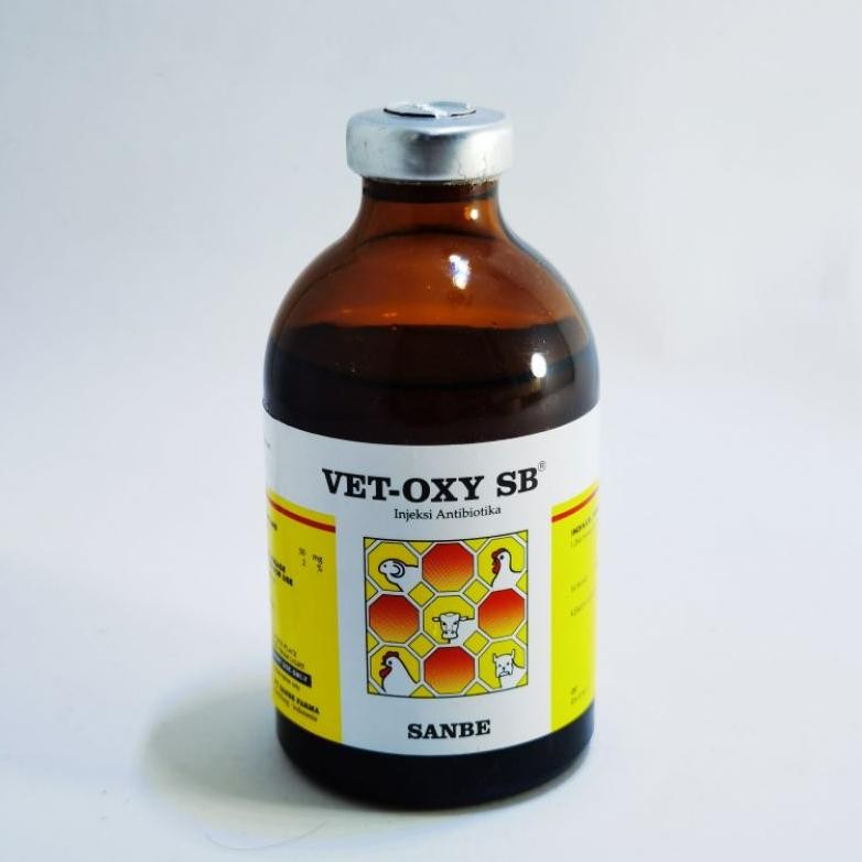 Vet Oxy SB 50 ML - Obat Hewan Ternak Sapi Kambing Kucing Anjing AST