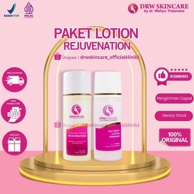 DRW SKINCARE LOTION REJUVENATION PAKET HB HAND BODY WHITENING MALAM PEMUTIH ORIGINAL OFFICIAL STORE