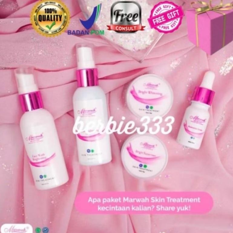 Marwah Paket || Ecer || Paket Skincare Bright / Platinum / Oily / Aging Teatree / Derma Acne / Aging