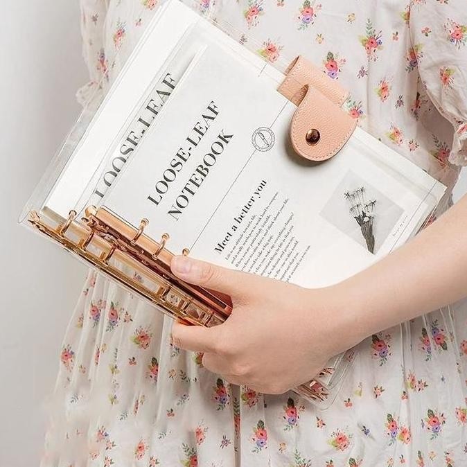 

Winzige Buku Binder B5 A5 Buku Tulis Sekolah Lucu Buku Lose Leaf Notebook Aesthetic Binder Kuliah Planner Diary Notepad Kertas Paper Stationery HT