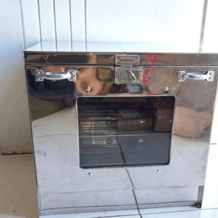 Oven Kompor Tangkring 40X40 Stainless Steel 3 Susun Rak Oven Kue