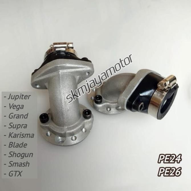 INTAKE MANIPOL MANIFOLD INTEK PUTAR BEBEK KARBU PE24/26 PWK24/26 ORIGINAL DAN TERPERCAYA