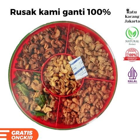 

sd-67 fj-44 Kacang Mede Rasa-Rasa Tray Mix Paket Premium Toples 5 Rasa Belah 2 - Ratu Kacang Jakarta Terlaris Murah