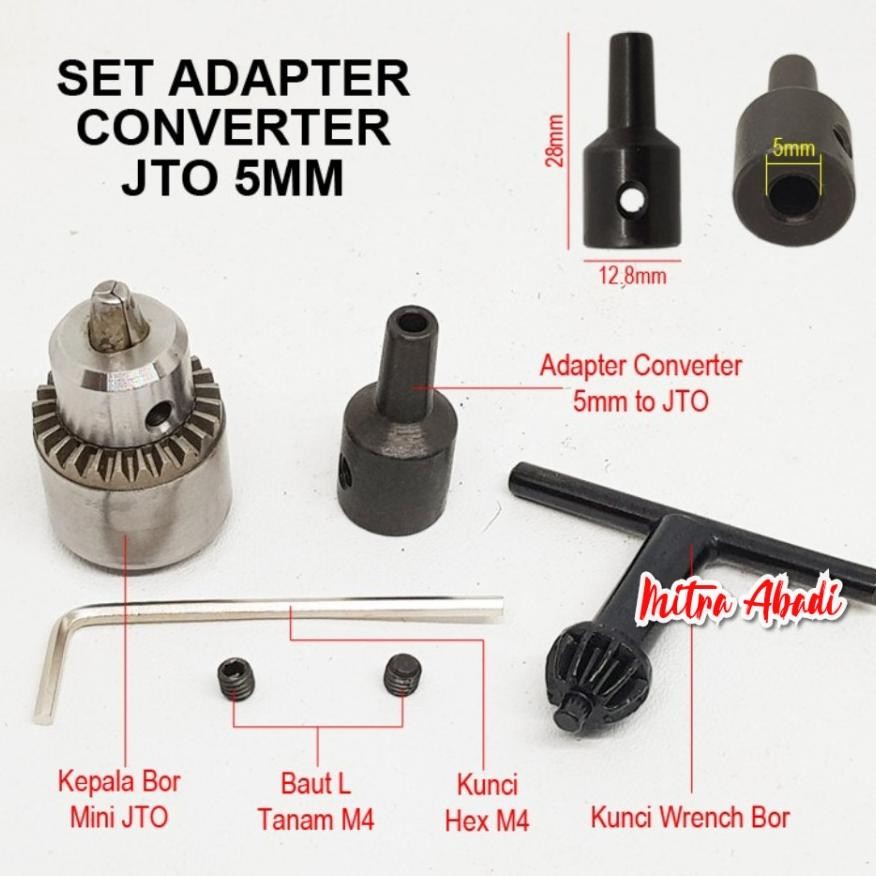 Ni06 Kepala Bor Kecil Lubang Jto 0.3 - 4 Mm Mini Drill Chuck Jto Fit