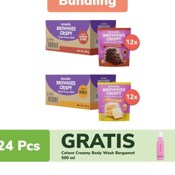

Lemonilo Paket 2 Dus Lemonilo Brownies Crispy Free Celove Sabun Cair