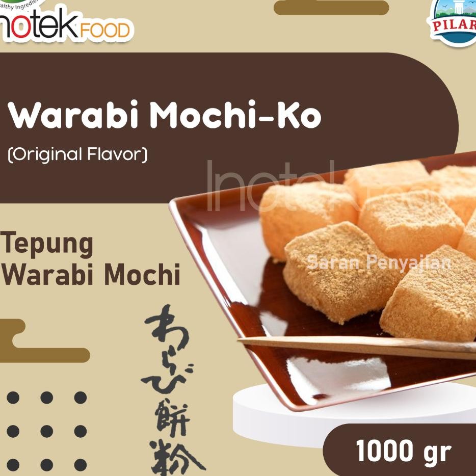 

Warabi Mochiko 1.Gr Japanese Tepung Mochi Warabi Khas Jepang Soft Chewy