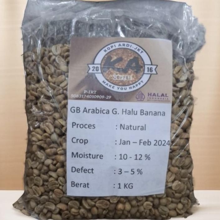 

Kopi Mentahgreen Beangb Arabica Gunung Halu Banana Natural 1Kg