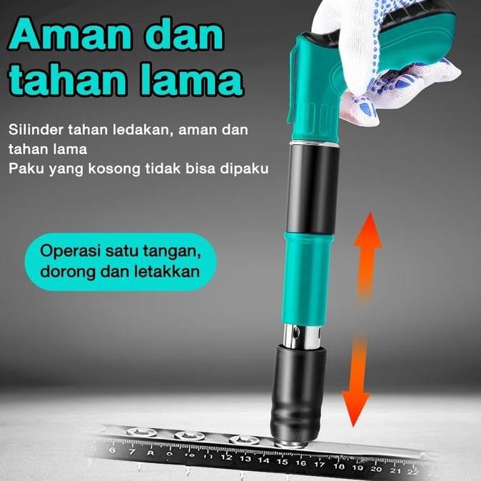 Terlaris Makita Nail Gun Paku Tembak Pistol Paku Baja Manual Rivet Tufting Beton Baja Dinding Jangka