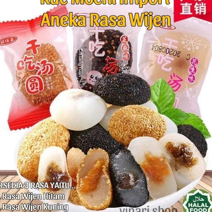 

Kue Mochi Wjien Gr16 Pcsmochi Taiwan Cemilan Kue Moci Wijen Makanan Halal