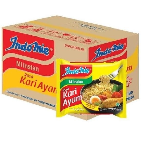 

READY STOK Indomie Mie Kari Ayam 72 Gr Karton Siap kirim