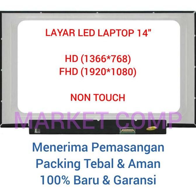 Layar Led Lcd Laptop Hp 14 Em 14Em 14-Em0000 14-Em0Xxx  14-Em0014Au 14-Em0015Au 14-Em0017Au 14-Em003