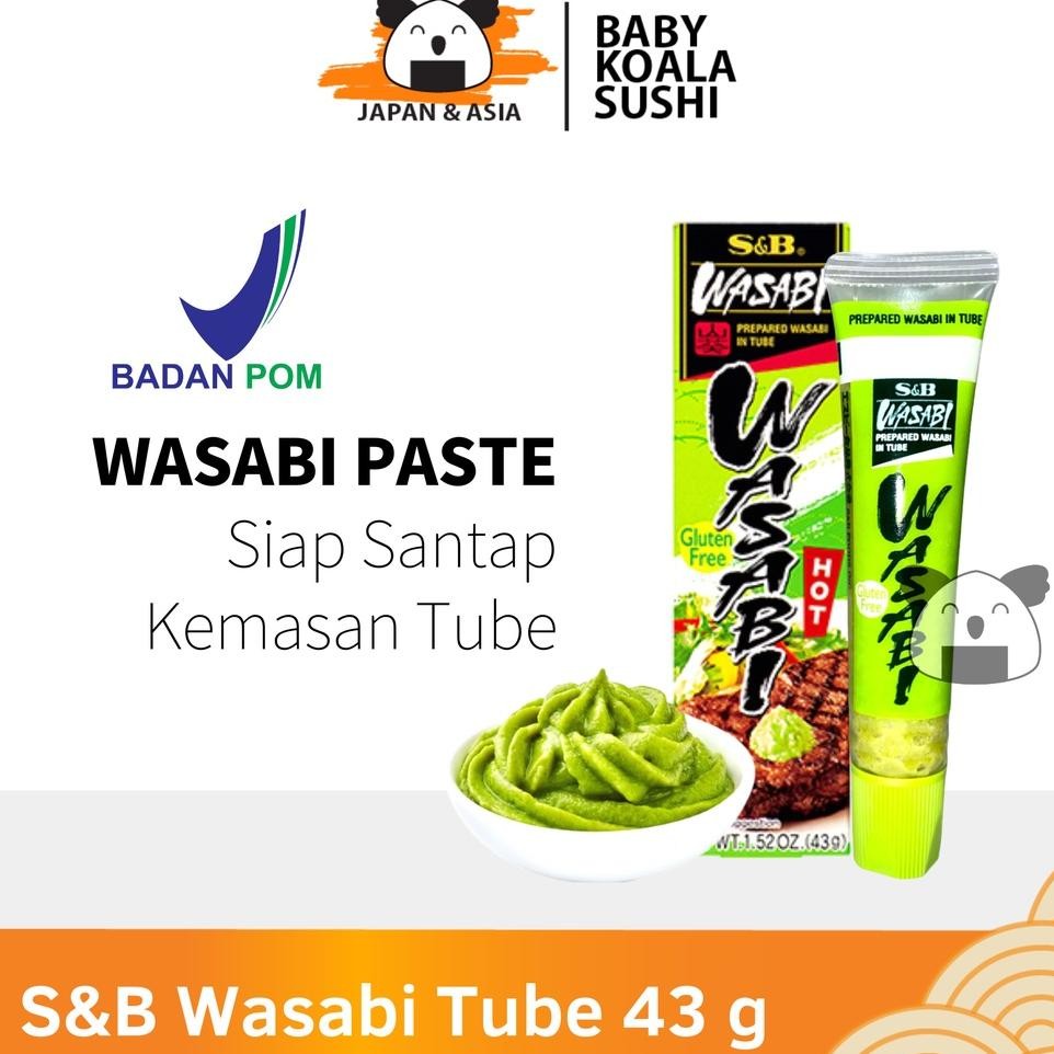 

Sb Wasabi Paste Tube Pasta Wasabi 43 G Horseradish For Sashimi Sushi