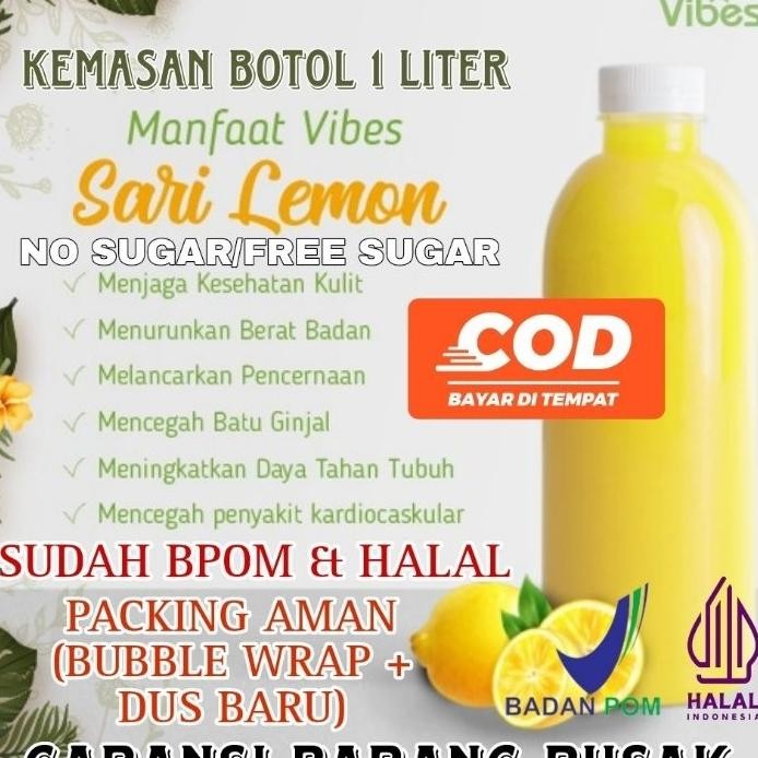 

Sari Lemon Jus 1 Liter Free Paing Sudah Bpom Halal