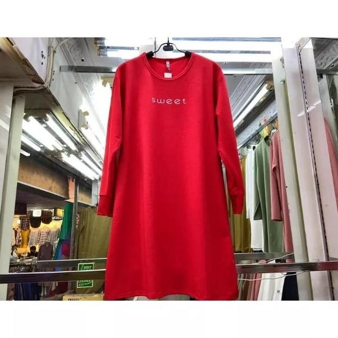 Tunik Merah Cabe Size Xxl Ld 125Cm/ Tunik Biru Jumbo/Tunik Putih Jumbo
