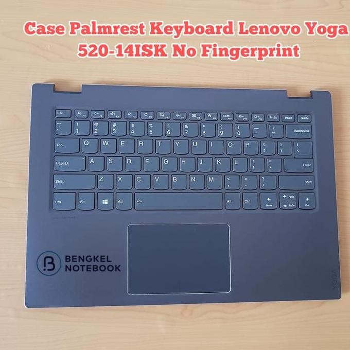 Case Palmrest Keyboard Lenovo Yoga 520-14 520-14Isk 520-14Ikb Nofinger New Stok