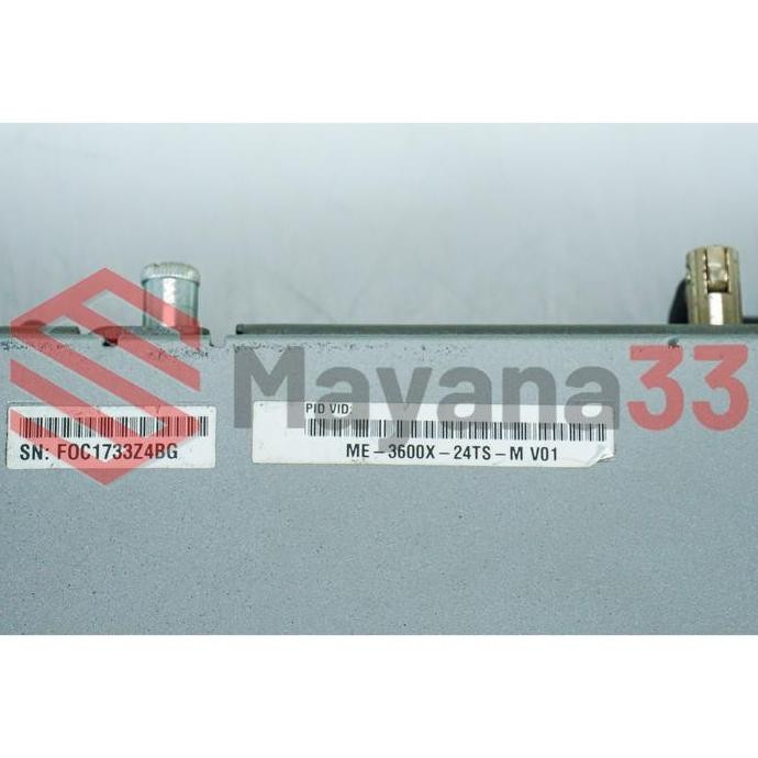 Switch Cisco Catalyst 3650 Me-3600X-24Ts-M 2 Port Sfp Uplink 10Gb New Stok