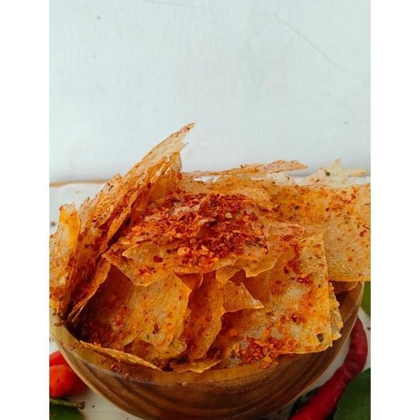 

Kripca Kripik Kaca Pedas Daun Jeruk 500Gr