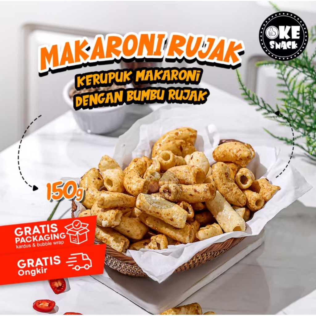 

Makaroni Bumbu Rujak | Makaroni Rujak Makaroni Rujak salah satu cemilan yang lagi hits - 150GR