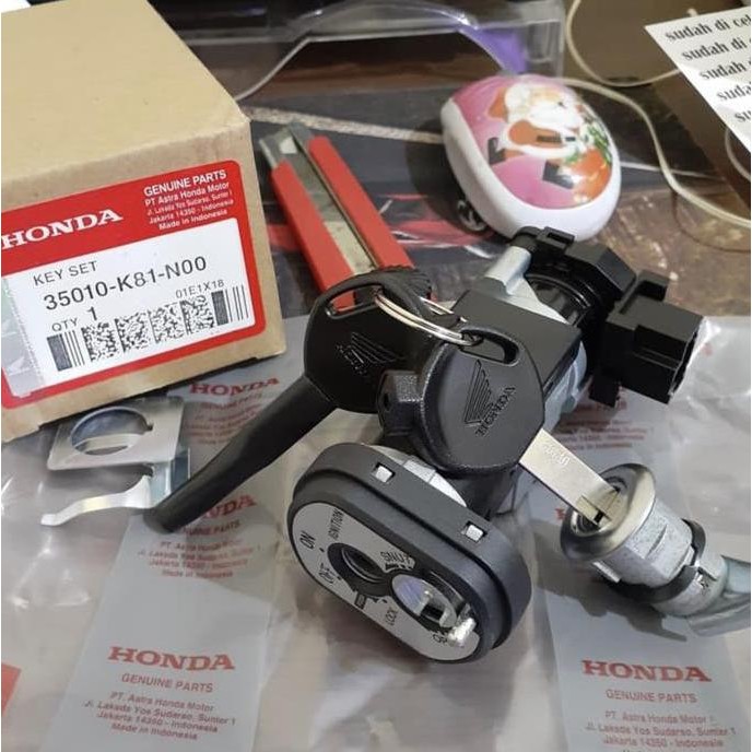 Baru Kunci Kontak Set Beat Fi Esp Digital 2016 2017 K81 Original Ahm