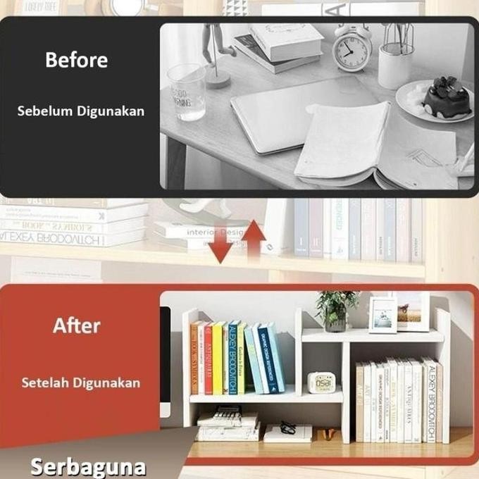 

CozyCraft - Rak Meja Geser Aesthetic Multifungsi Modern Minimalis untuk Desk Organizer Catatan Kalender Buku Pajangan Hiasan Dekorasi Meja Belajar Kerja Ruang Tamu Kamar Tidur Kantor Sekolah Kampus Perpus Cafe Rumah Serbaguna FT