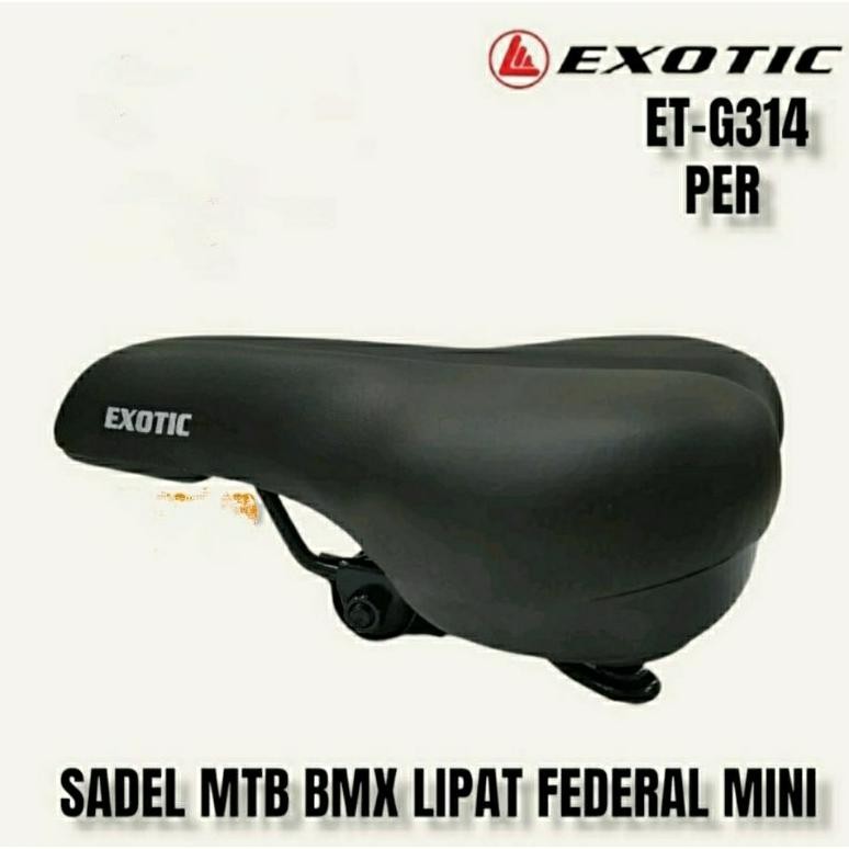 sadel / jok sepeda mtb lipat per Exotic, empuk tebal