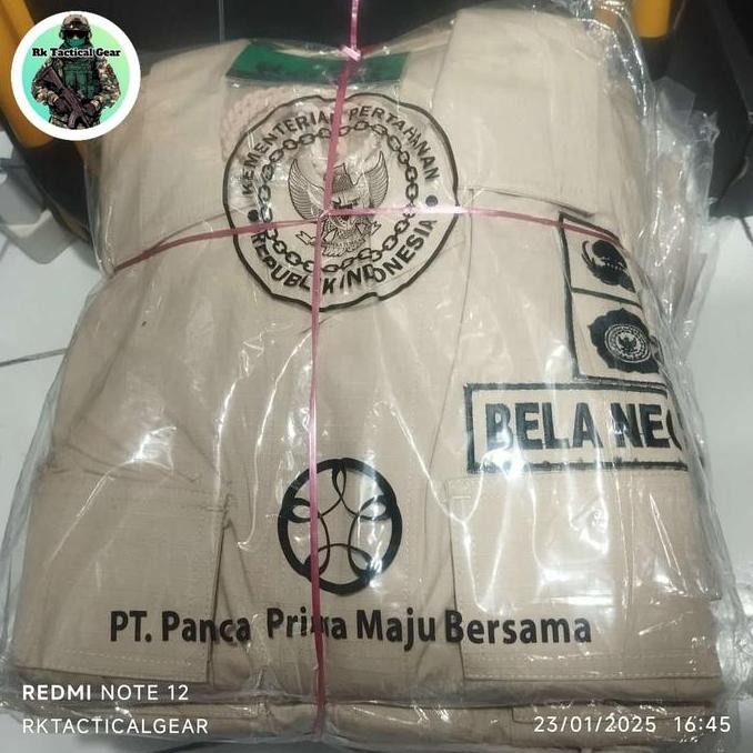 BAJU SERAGAM PDL JATAH KEMHAN | 1 SET BAJU KEMENTRIAN PERTAHANAN