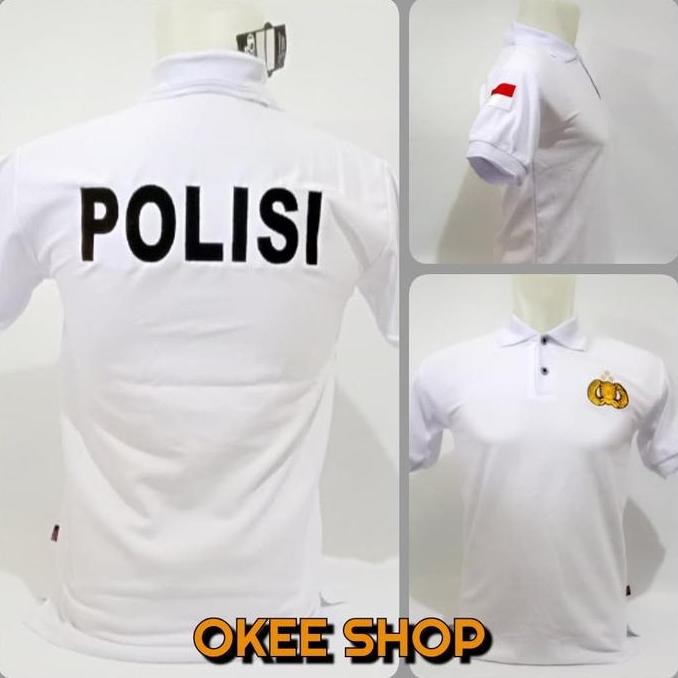 Sale Kaos Baju Pria Polo Shirt Polisi Baju Polisi Putih